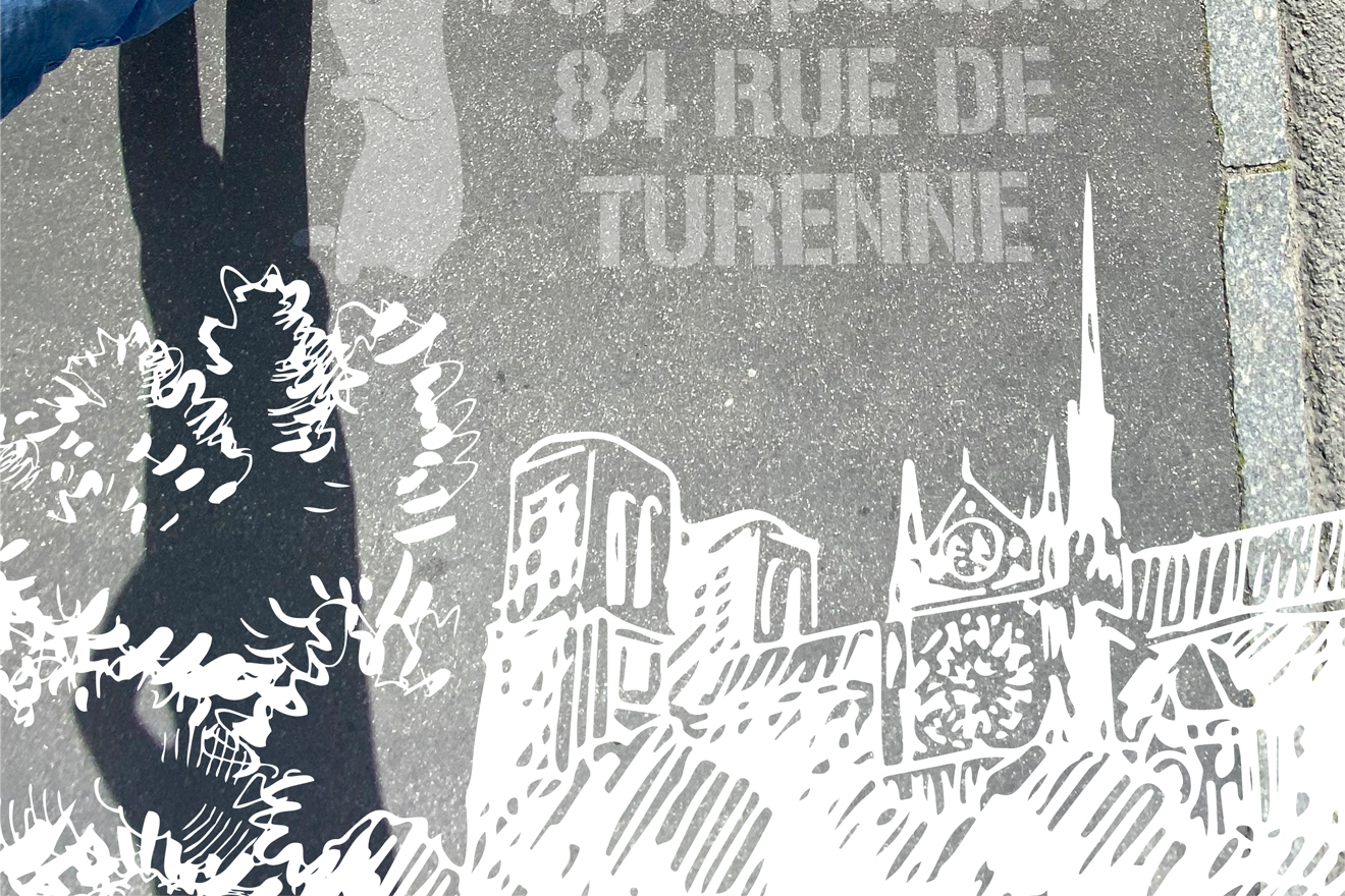 Grapefruit slice atop a pile of other slices